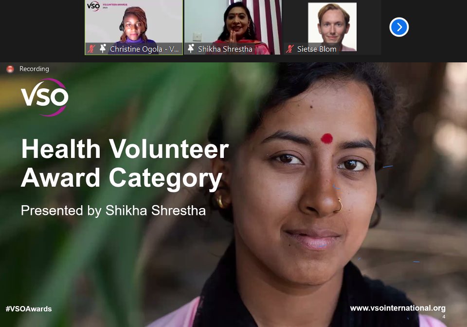 sietseblom's tweet photo. Inspiring first week at @VSONL with the #VSOAwards being awarded to impactful Volunteers around the world! Starting off with powerful spoken words by Yazzie Min and the Health Award 🙏🏼. #VSOweek @VSO_Intl @VSOPeople https://t.co/mcGdzzBMVt