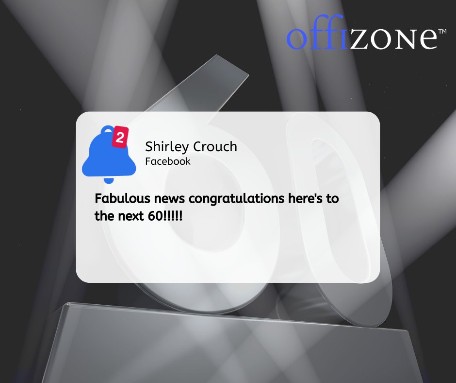 Our 60th birthday may have been last month but the comments and messages we received are still making our days! We really would be impressed with another 60 years of Offizone and our values standing strong. #happyfriday #offizone #brandvalues
