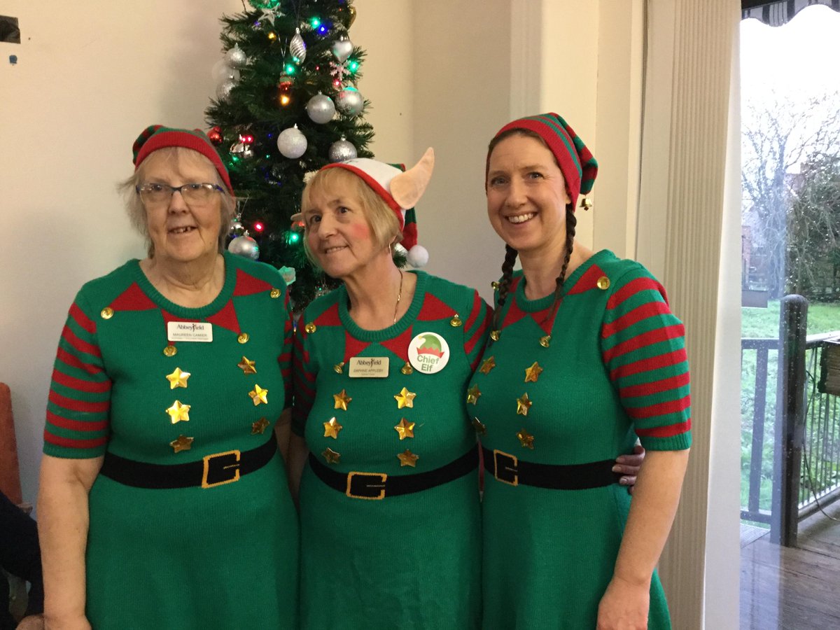 BradburyHouse's tweet photo. It's #NationalElfDay and we're going to make the most of this with some elf games.
And you never know, there may be a little dressing up happening too!
Don't our staff make lovely elves?!? 😍 https://t.co/4OSCgpeFK0