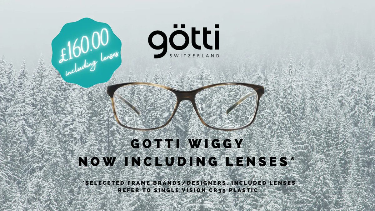 CooperBarrOpt's tweet photo. Why wait until January!?!?! Our seasonal sale starts now!
🎅🤶

We've reduced the price on some of our top designer frames AND INCLUDED LENSES. 
👓👓

Starting today get ANY @gottiswitzerland frames for £160, down £230.00 and that includes standard single vision lenses. 
🇨🇭🇨🇭 https://t.co/0QnSsw7ryp