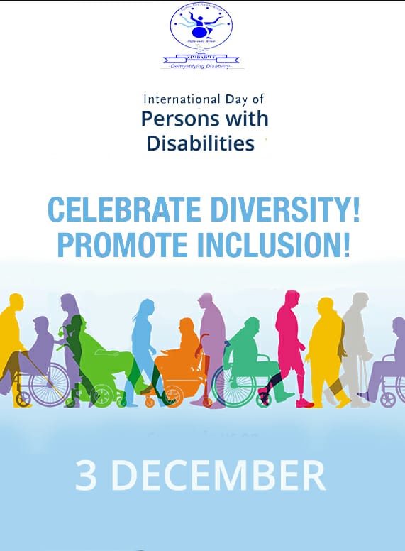 We as the Jairos Jiri Association joins the rest of the world in celebrating International Day of Persons with Disabilities. This year's theme is "Leadership and participation of persons with disability towards an inclusive, accessible and sustainable post COVID_19 world".
