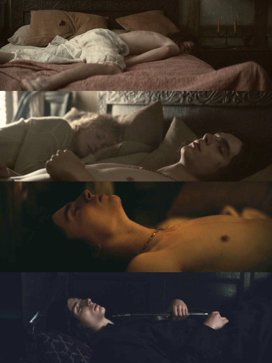 timothée hal chalamet lying in bed in ‘the king’ you are welcome