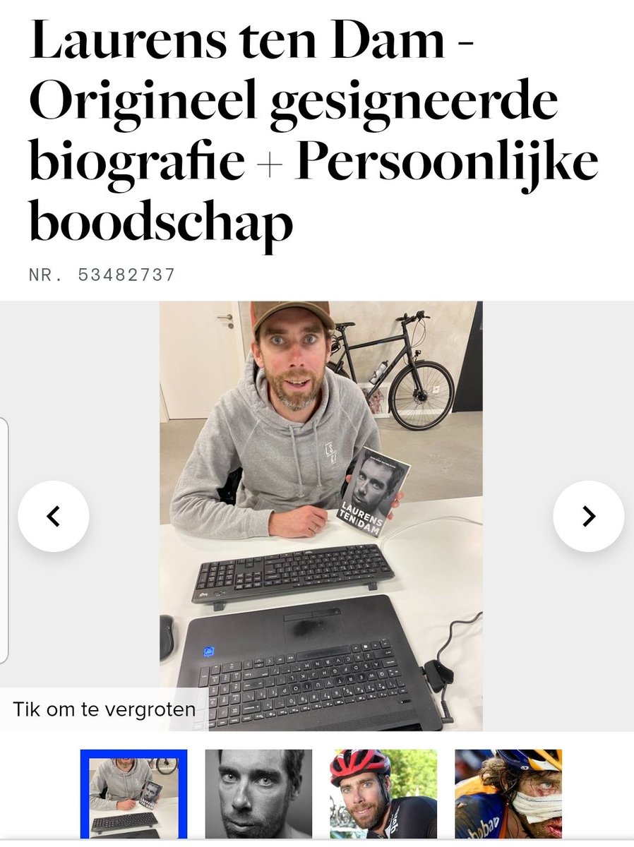 Een doel wat dicht bij ons ❤staat verdient alle aandacht. Kijk snel op onderstaande link en wie weet pak jij het hoogste bod op 1 van deze prachtige items. 👊 <a href="/Ventoux3_nl/">Ventoux3</a>
<a href="/hersentumorfnds/">Hersentumorfonds</a> <a href="/Sterrenfietsen/">Sterrenfietsen</a>
Bieden tot VANDAAG 20.00 UUR
 catawiki.com/nl/a/568675-st…