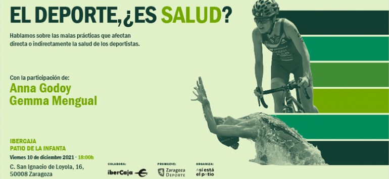 AyuntamientoZaragoza (@zaragoza_es) on Twitter photo El deporte, ¿es salud?
Debate sobre las malas prácticas y aspectos (la presión, el estrés) que afectan directa o indirectamente a la salud de los deportistas
10DIC 18 h.
Con Gemma Mengual y Anna Godoy.
Inscripción gratutita en la web de <a href="/zaragozadeporte/">Zaragoza Deporte</a> bit.ly/3Ier1tP El deporte, ¿es salud?
Debate sobre las malas prácticas y aspectos (la presión, el estrés) que afectan directa o indirectamente a la salud de los deportistas
10DIC 18 h.
Con Gemma Mengual y Anna Godoy.
Inscripción gratutita en la web de <a href="/zaragozadeporte/">Zaragoza Deporte</a> bit.ly/3Ier1tP