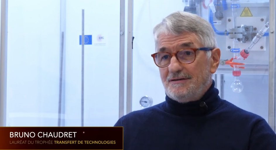 Bruno Chaudret Lauréat du Trophée Transfert de technologies 2021  youtube.com/watch?v=-X1Juu…