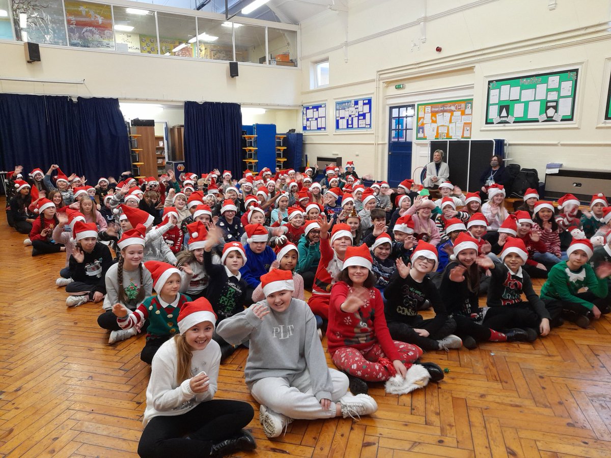 A lovely morning for a Merry Christmas sing song for Year 5!
