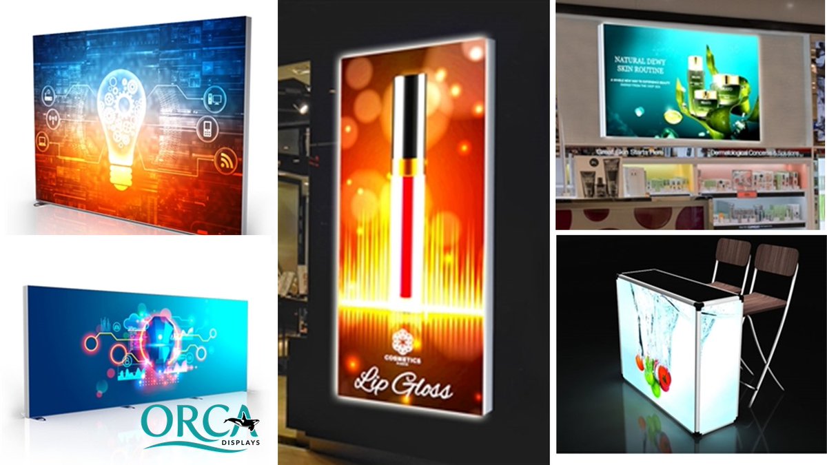OrcaDisplays's tweet photo. BACKLIT DISPLAYS DELIVER A BIG IMPACT!💡
Useful in all environments, the backlit graphics make messaging stand out from the crowd with easy-to-read messaging to #retail, #tradeshow, &amp; event environments. Dive in &amp; get yours. info@orcadisplays.com

#backlitsign #ledsigns #standout https://t.co/hgaDOpfRzb