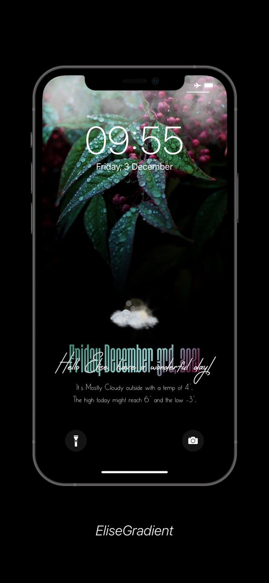 EliseMihael's tweet image. Season’s colours... 🌲🍒😉
Weather HTML 2.1
Mock-up: Screenly @official_JemAl 
#WeatherHTML #nojailbreak #iOS14 #iOS15