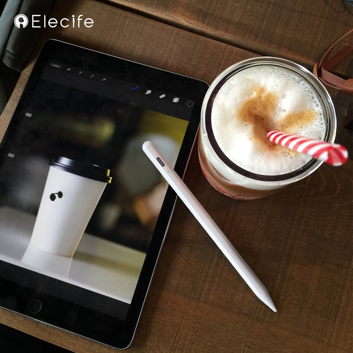 ElecifeOfficial's tweet photo. Thanks to the palm-rejection technology, you will feel how you write with our stylus pen. Write naturally and keep an effortless interaction with your screen. 
#apple #ipad #ipadpro #digitalart #digitaldrawing #ipaddrawing #styluspen #stylus #onmydesk #desksetup #officestyle https://t.co/SRERdOI6D8
