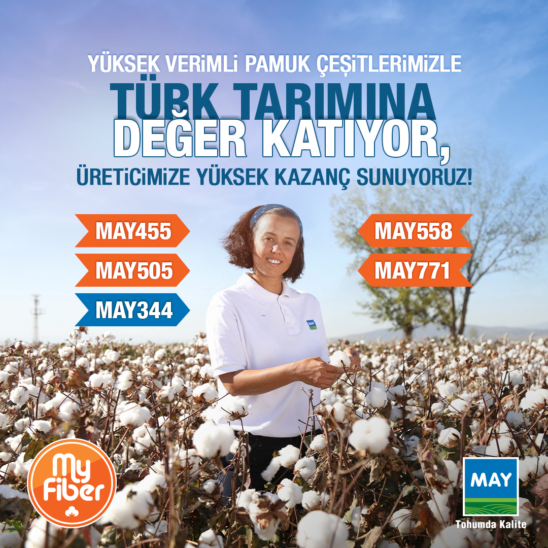 MAY_Tohum's tweet photo. GLOBAL PAZARDA REKABETÇİ, GÜÇLÜ TÜRK PAMUK TOHUMU
Nitelikli AR-GE gücümüzle dünya standartlarında kabul görmüş, yüksek verimli ve yüksek lif kaliteli tohum ıslahı yapıyor, bu tohumları #MyFiber markası altında hem çiftçimize hem de tekstil sektörüne sunuyoruz.
#MAYTohum https://t.co/uNILSul7CL