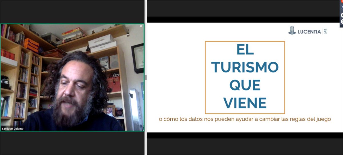 <a href="/scolomo/">Santiago Colomo</a>, responsable de Desarrollo de negocio e #InteligenciaArtificial de <a href="/lucentialab/">Lucentia Lab</a> nos propone en #Innotransfer "Dejar de medir el pasado aplicando la inteligencia Artificial en el #Turismo". <a href="/PCientificoAlic/">Parque Científico Alicante</a>