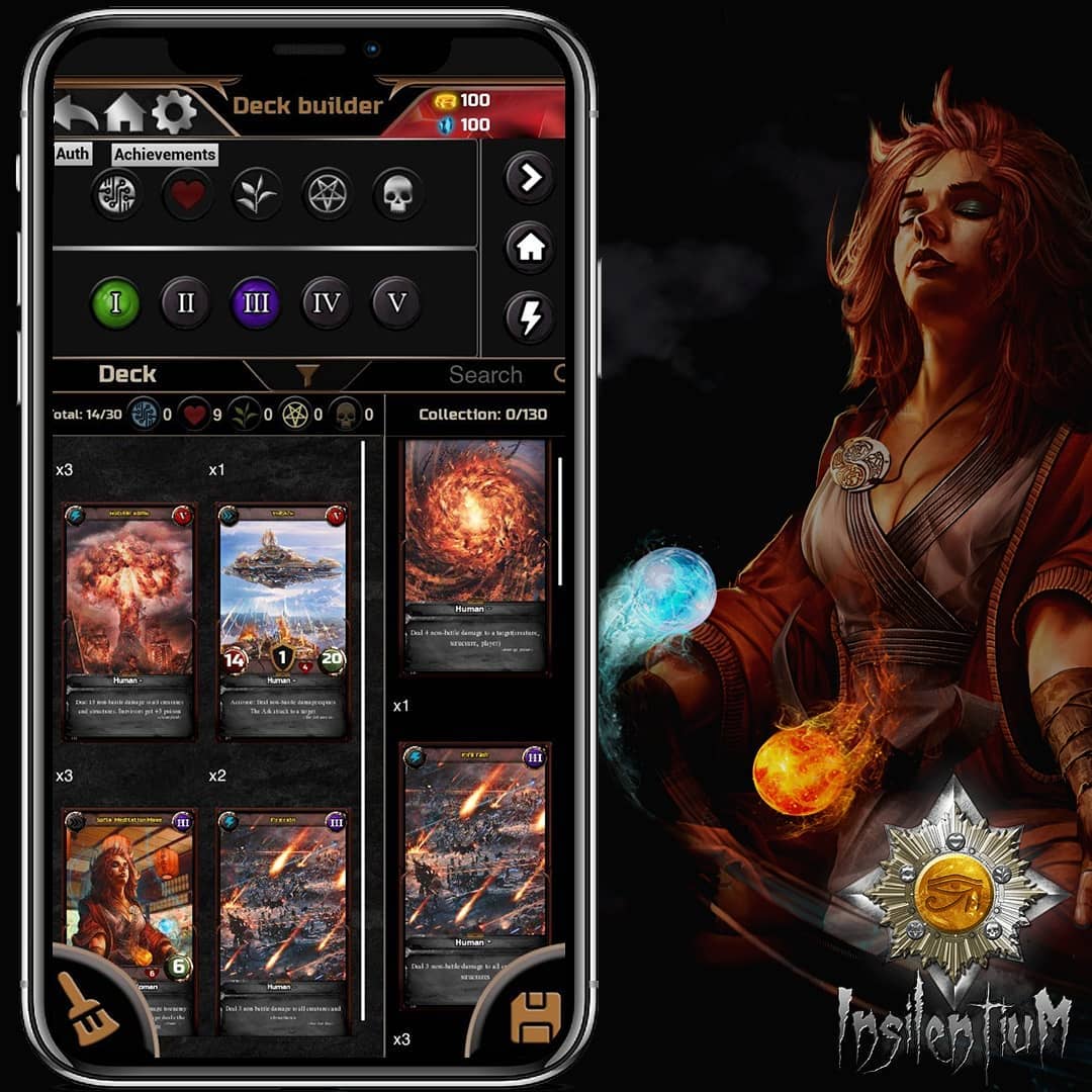 We are mobile #CCG that builds on the genre with our own unique features to make the game both easy to learn for everyone,but challenging and fun for all who take part!
#insilentium #indiegame #gamedev #mobilegaming #mobilegames #AndroidDev #iosgames #indiegames #TCG #cardgame