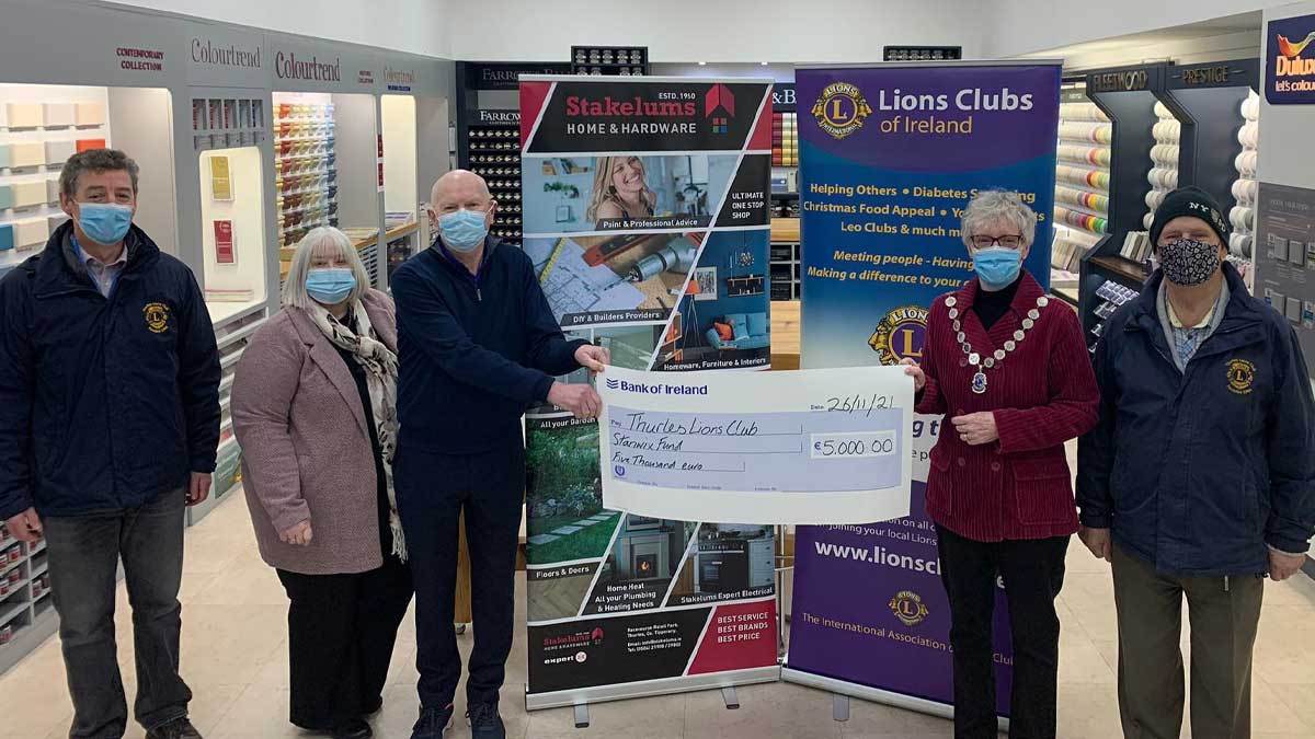 We're delighted to donate €5,000 to @ThurlesLions Stanwix Village project which will give 24/7 supported accommodation to adults with intellectual disabilities. #thurleslions #supportlocal #charity