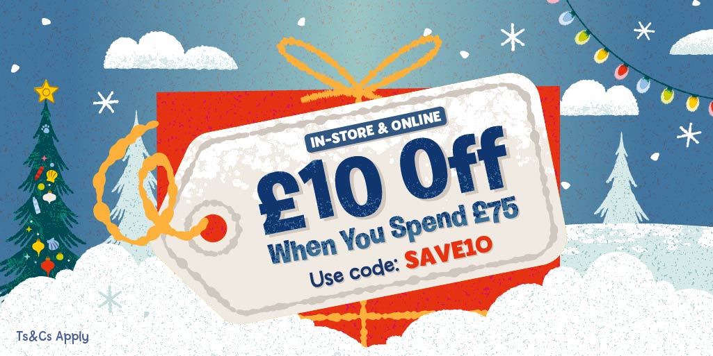 Spend and Save <a href="/EntertainerToys/">The Entertainer</a>!
-Save £10 when you Spend £75 or more online and in-store!
Starts: Live now online and in stores
Ends:  Finishes in store on Saturday night and online at 23:59 05.12.2021