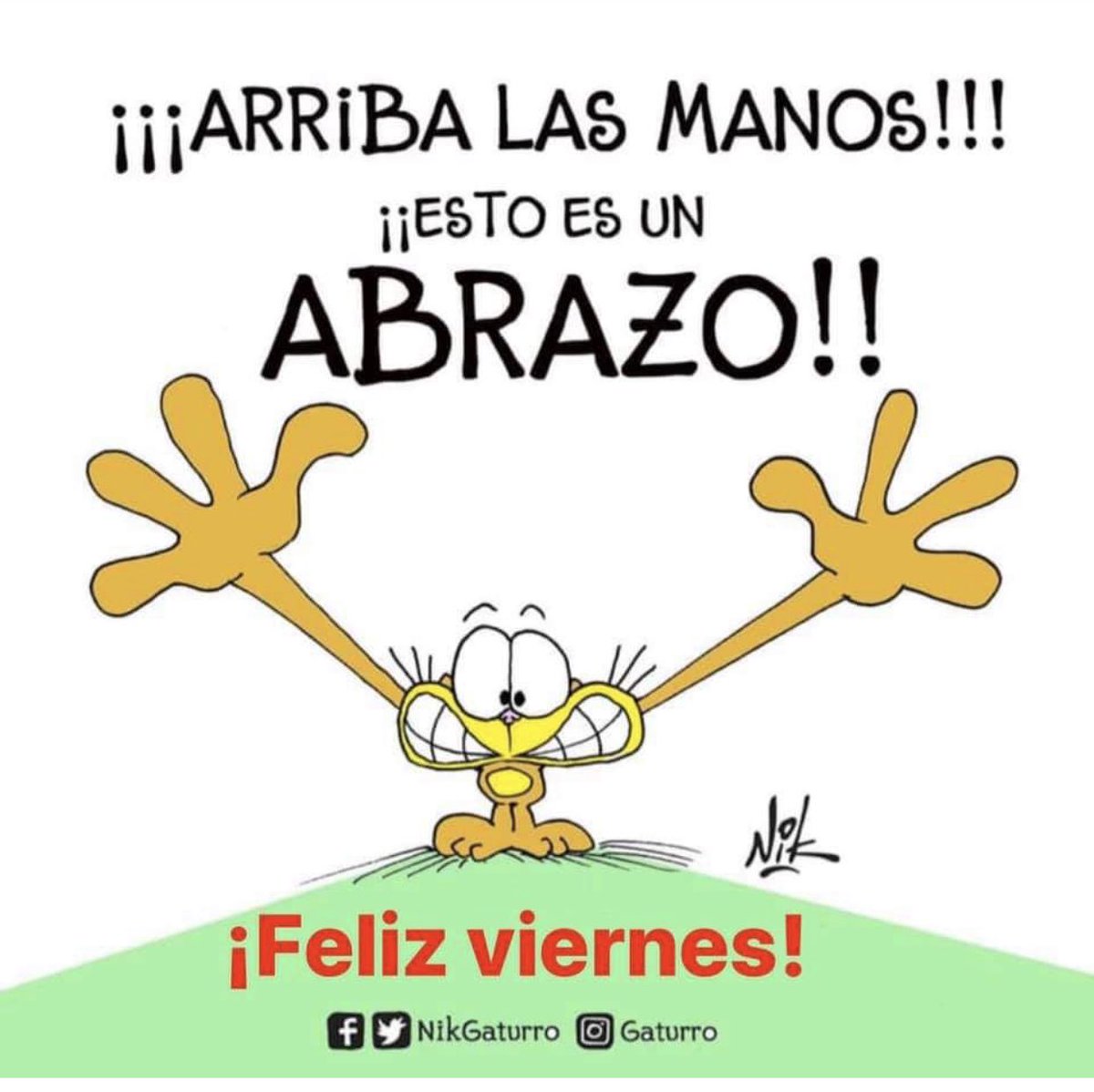 Nikgaturro's tweet photo. Feliz Viernes!!!!!!!! Te quiero!! Nik❤️💚💛 #BuenViernes https://t.co/iOJzuOCqjE
