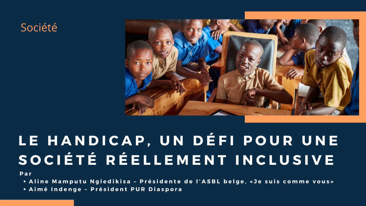 #JourneeMondialeDesPersonnesHandicapees👨‍🦽
Le saviez-vous? 80% de personnes en situation de handicap vivent dans des pays en développement!
Faisons du handicap un enjeu de société!
Mes réflexions dans
Politico: politico.cd/encontinu/2021…
MetropolisHebdo: geopolismagazine.net/37746-2/
Kis24