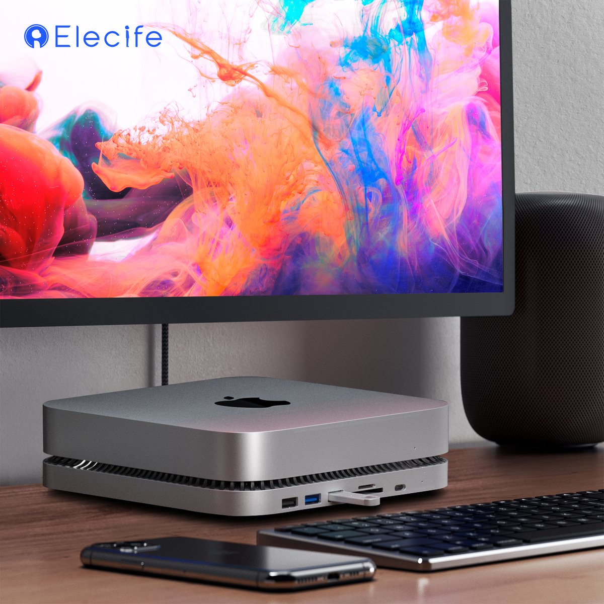 ElecifeOfficial's tweet photo. Elecife USB C Hub PLUS Hard Disk Drive, powerful combination to enhance the capability of your Mac Mini.
#Elecife #livelifebetter #applefan #applelover #applesetup #macmini #macminim1 #techlovers #techlover #techaccessories #deskaccessories #workinstyle #desksetup #officespace https://t.co/rPjEziCRJo
