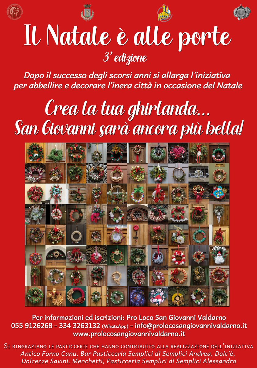 Prolocosgv's tweet photo. È Natale a San Giovanni Valdarno!
Scopri tutte le iniziative in programma nel periodo natalizio https://t.co/63PTItQ0Ir https://t.co/HM8GGexdot