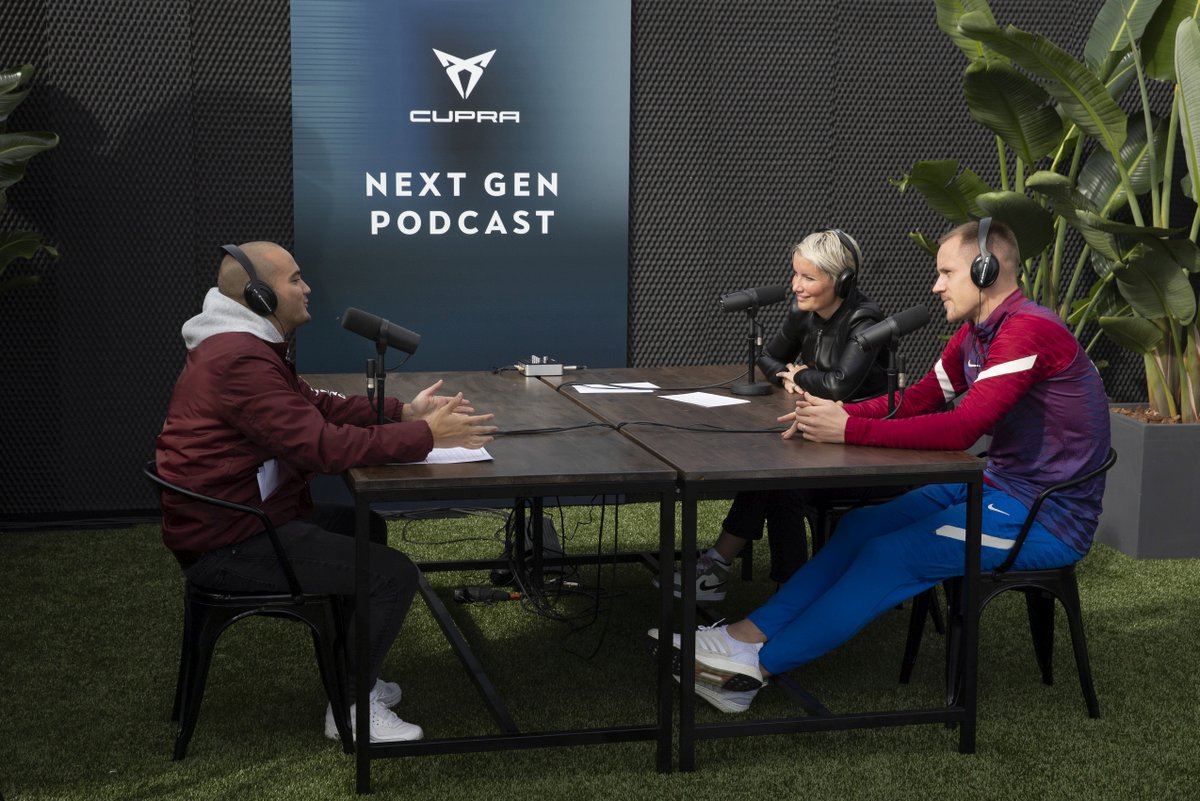 SEATcz's tweet photo. Fotbalisté týmu Barça Marc ter Stegen, Frenkie de Jong, Ansu Fati, Pedri a Eric García jsou hosty nových speciálních epizod podcastu Kmene CUPRA „The Impulse“. Více na: https://t.co/HFo22swswI https://t.co/NELuLtqBB4