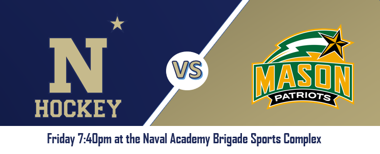 NavyHockey's tweet photo. It's game day! Join us at the McMullen Ice Arena for Hockey Night in Annapolis. @ECHAHockey matchup against @GMUIceHockey. #GoNavy #PickUpTheSix https://t.co/g9DedPDLxo