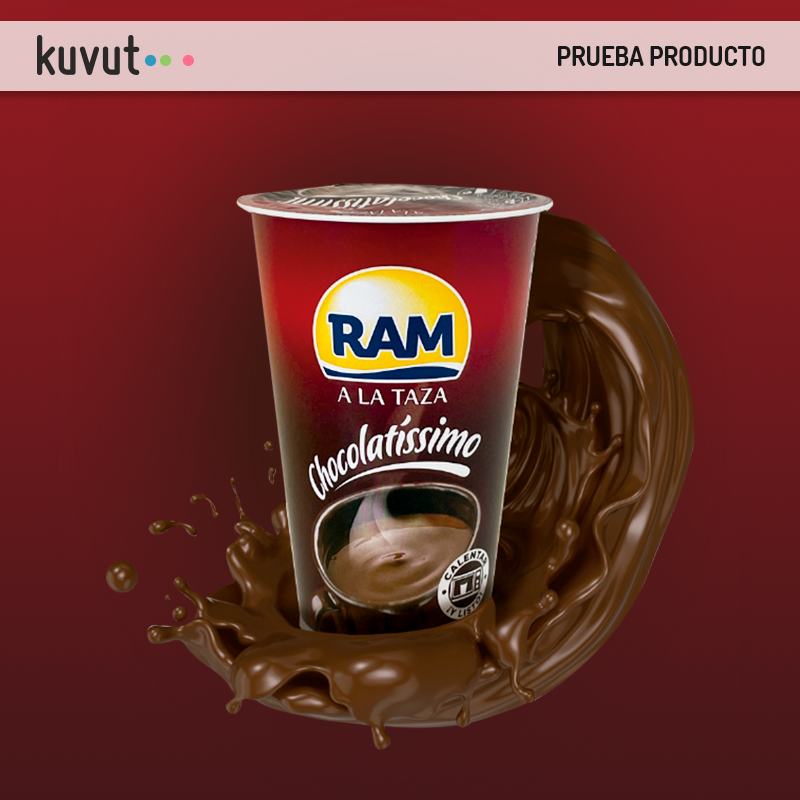 📢Kuvutian@s, Prueba gratis 1 Chocolatíssimo de Ram (200 ml). Tu delicioso RAM a la taza, en un nuevo vaso individual microondable de 200ml. ¡Listo para calentar y consumir en el mismo envase!.🏃‍♀️Recoge en Madrid, Barcelona, Bilbao, valencia, Sevilla, Zaragoza, Málaga y Granada🥳