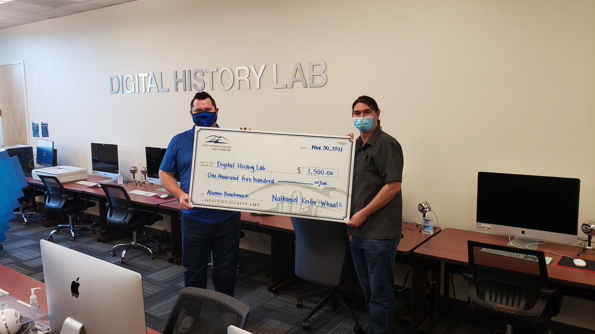 HistoryCSUSM's tweet image. The fruits of our Giving Day campaign to benefit the Digital History Lab! Thank you @kmquinney for spearheading this!