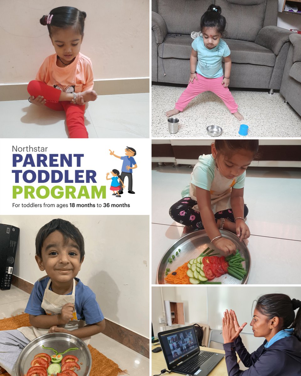 northstarindia's tweet photo. Learners of #ParentToddlerProgram were taught the importance of various physical activities and healthy eating habits.
Cohort 3 begins from 3rd January 2022.
#Admissionsopen, limited intake.
Visit https://t.co/gS9tNCXsdL to enroll or call us on 9099195950. https://t.co/uZpwpSZbNn