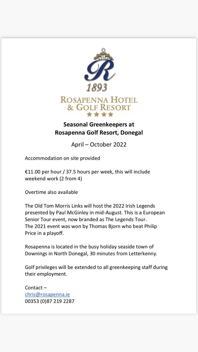 Retweet’s would be appreciated. Great part of the world to be in for the summer!