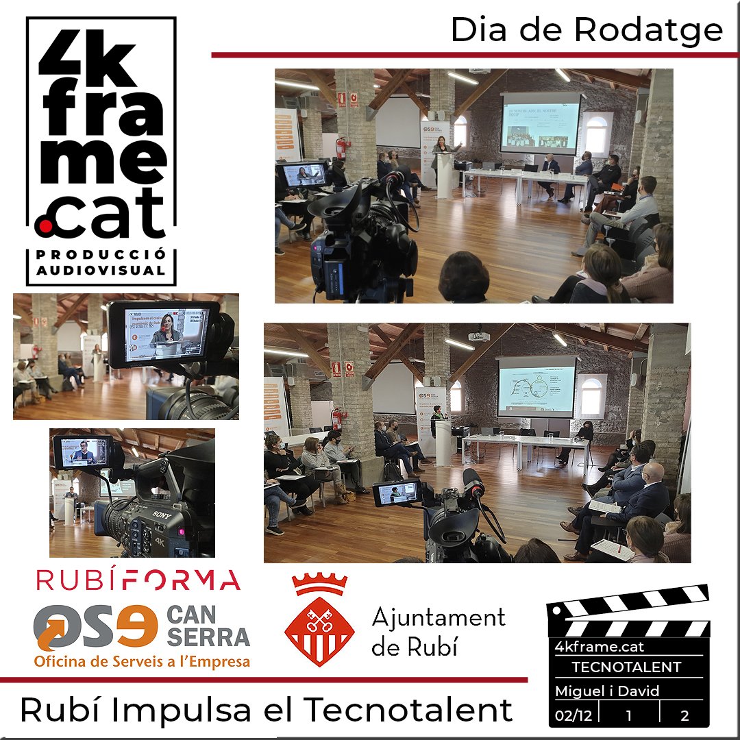 4kframe's tweet photo. Dia de Rodatge
Jornada "Rubí Impulsa el Tecnotalent"
#rubiciutat #rubicity #rubiempresa #rubiforma #ajuntamentderubi #produccióaudiovisual https://t.co/MpqnjIMZRh