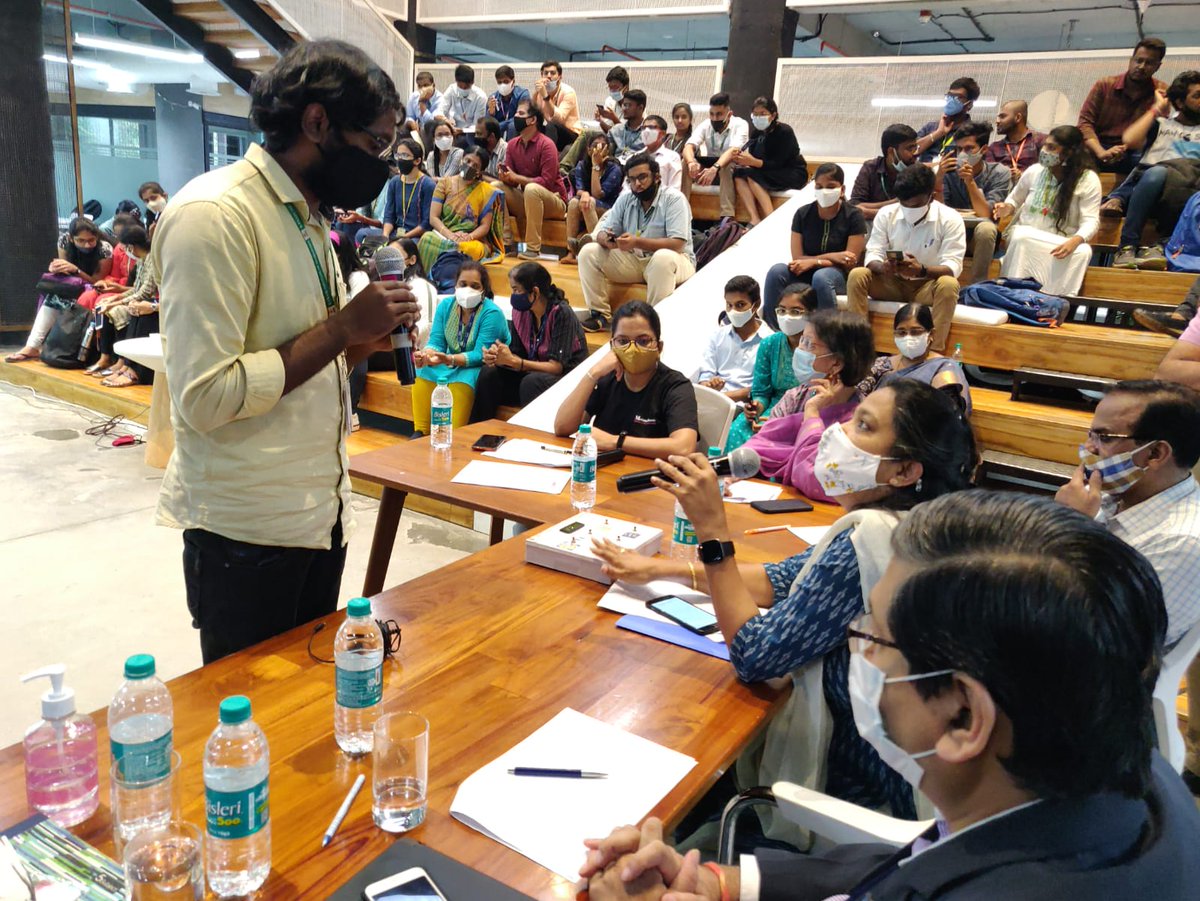 Telangana Innovation Cell, Govt. of Telangana (@teamtgic) on Twitter photo Students from across Telangana with technological solutions to help persons with Development and Cognitive Disabilities, presenting their innovations and interacting with our esteemed jury.
<a href="/DrShantaThoutam/">Dr. Shanta Thoutam</a> <a href="/ShrikantNF/">Shrikant Sinha</a> <a href="/KTRTRS/">KTR UPDATES</a> <a href="/jayesh_ranjan/">Jayesh Ranjan</a> <a href="/MinisterKTR/">KTR, Former Minister</a> <a href="/enableindia/">EnAble India</a> Students from across Telangana with technological solutions to help persons with Development and Cognitive Disabilities, presenting their innovations and interacting with our esteemed jury.
<a href="/DrShantaThoutam/">Dr. Shanta Thoutam</a> <a href="/ShrikantNF/">Shrikant Sinha</a> <a href="/KTRTRS/">KTR UPDATES</a> <a href="/jayesh_ranjan/">Jayesh Ranjan</a> <a href="/MinisterKTR/">KTR, Former Minister</a> <a href="/enableindia/">EnAble India</a>