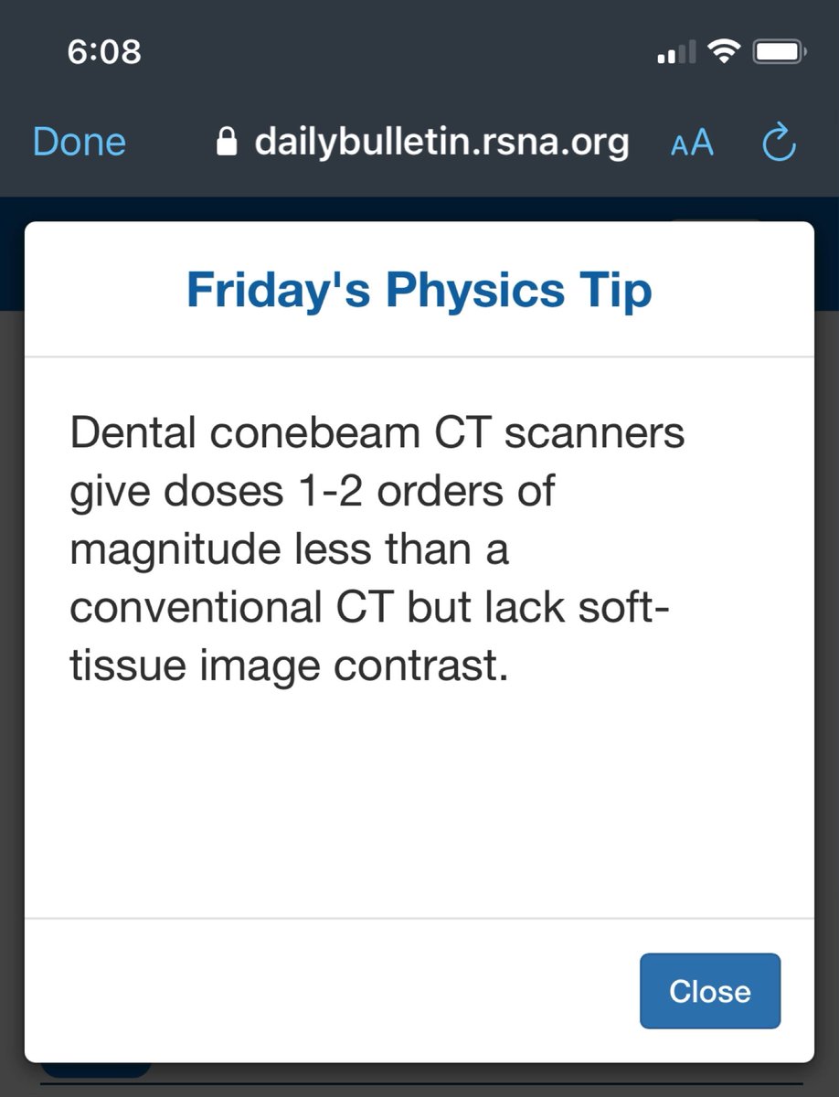 mmahesh1's tweet image. Today's Physics Tip @RSNA #RSNA21 
For each day, check out this space - especially those preparing for physics exams
dailybulletin.rsna.org/db21/

Until #RSNA22 watch this space for more physics tips