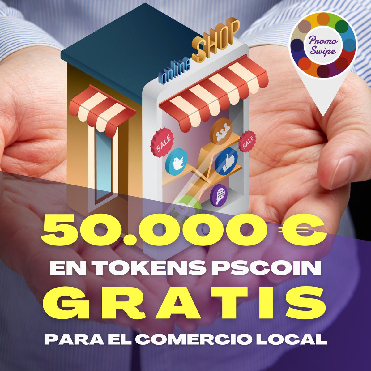 udmontsant's tweet photo. ¡BOMBAZO! Solo hasta el día 15, @PromoSwipe regala 1000 premios de 50 € en tokens #PSCoins a los comercios y profesionales que anuncien sus ofertas en la APP a través de nuestro club. Escríbenos a udmontsant1973@gmail.com #JuntosSomosMásFuertes #ComercioLocal #SomosBadalona https://t.co/aSs34iybtC