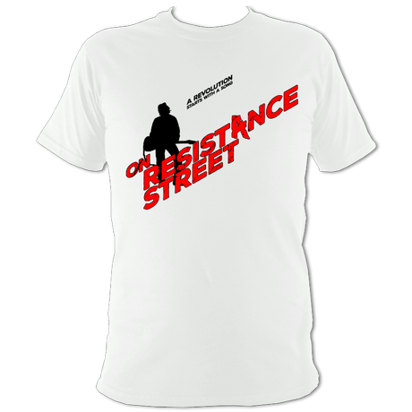 TeaspoonTees's tweet photo. https://t.co/2O8mxq90Nn
The official merchandise tee for the upcoming feature length film On Resistance Street, charting the rise of activists Clash Fans Against The Right, spurred by #BorisTheLiar  sickening claim that The Clash were his favourite band.
Just £15.95. 
#XmasGift https://t.co/TV0KhgJjED