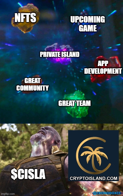 CronodoxCCG's tweet photo. Crypto island is going to be a house hold name. Get in before it’s too late,  Be Co-Owner of an Island!!
#memetuesday #memecontest #Cryptoisland 
@CryptoIslandInc https://t.co/Y07mpqDFDb