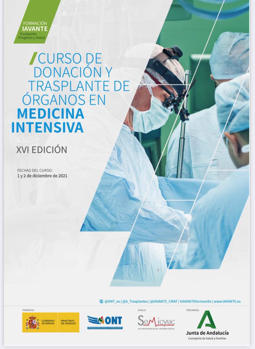 Nuestra residente de quinto año <a href="/Maria_Soledad1/">María Soledad PG</a> , encantada con el curso de #donación y #trasplante de órganos en medicina intensiva realizado en Granada <a href="/ONT_esp/">Organización Nacional de Trasplantes</a> @IAVANTE_CMAT