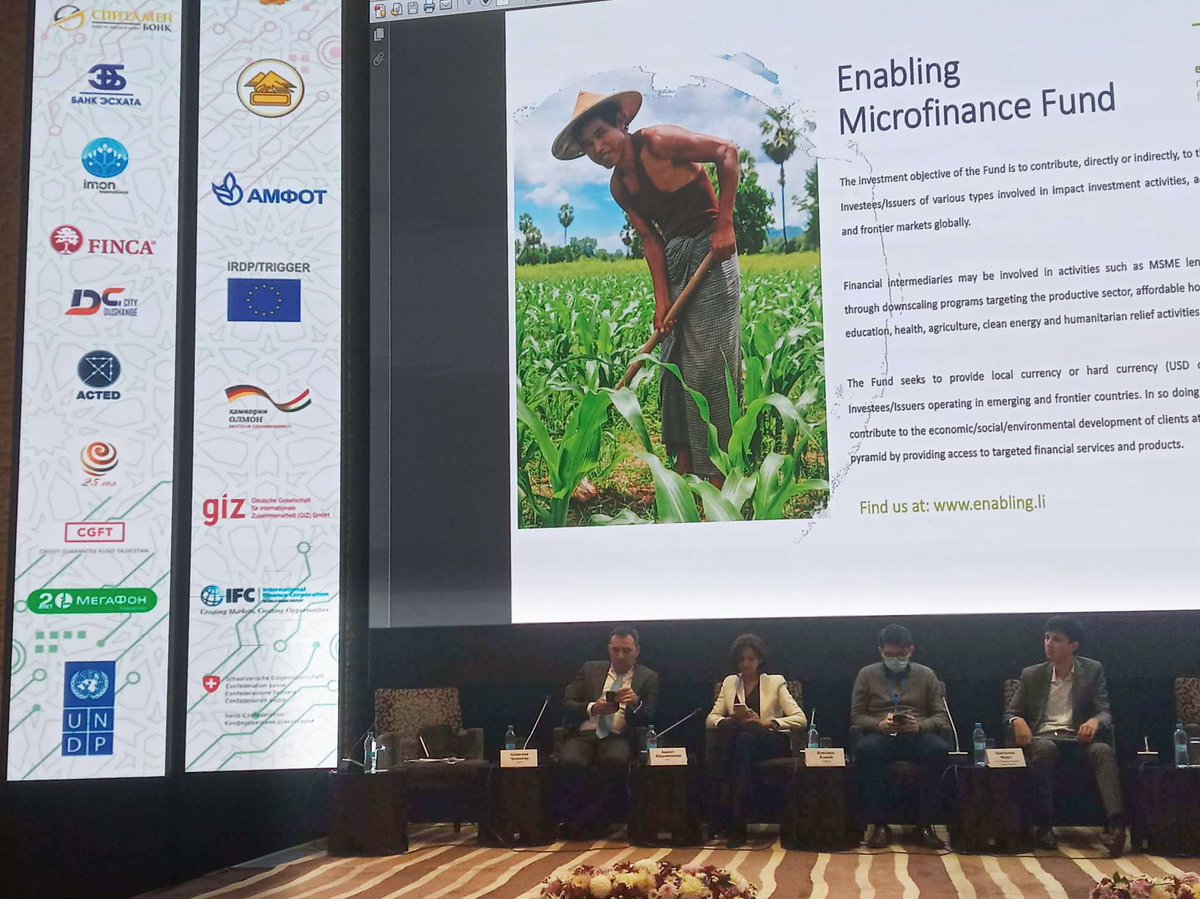 KShalabay's tweet photo. Engaging discussions at the 120-pax AMFOT Financial Inclusion &amp; Investment Attraction Conference on financing the green economy. Glad to  feature the milestones of @EBRDgreen GEFF #Tajikistan &amp; how we reached out to beneficiaries through our #Covid_19 digital marketing strategy. https://t.co/eDK2V9zynL