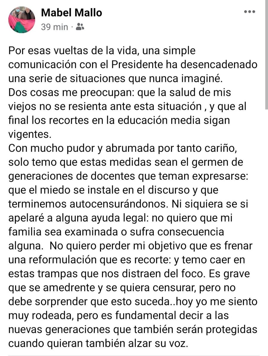 CoallaGonzalo's tweet photo. Nunca pensé volver a vivir estas cosas
 #TodosSomosMabel https://t.co/EUATcfv69M