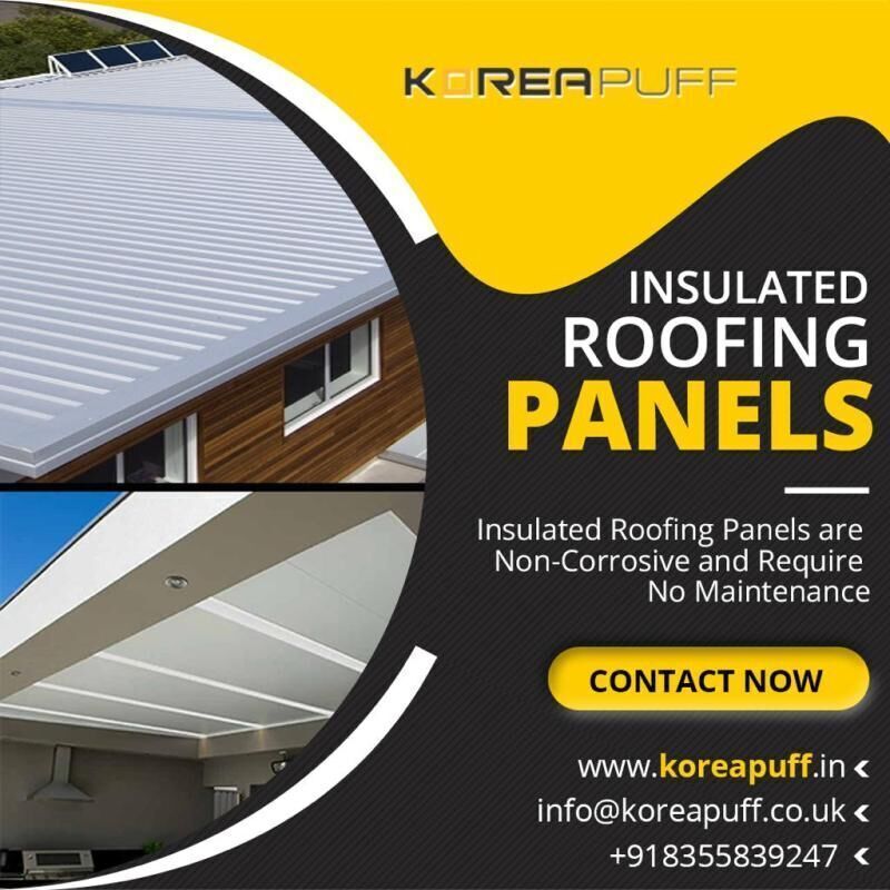 KoreaPuff's tweet photo. #KOREAPUFF is an imminent Insulated Roofing Panels manufacturer and supplier. Our Insulated Roof Panels are highly preferred for their thermal insulation effectiveness, efficiency, and long life span.

 #CleanRooms #PUFPanels #SandwichPanels #InsulatedPanel #Roofs #WallPanels https://t.co/xXuKnm3iWW
