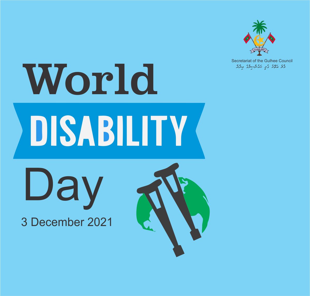 Raising Awareness about people with disabilities and their struggle for equal right. 
#disabilityday #GulhiCouncil