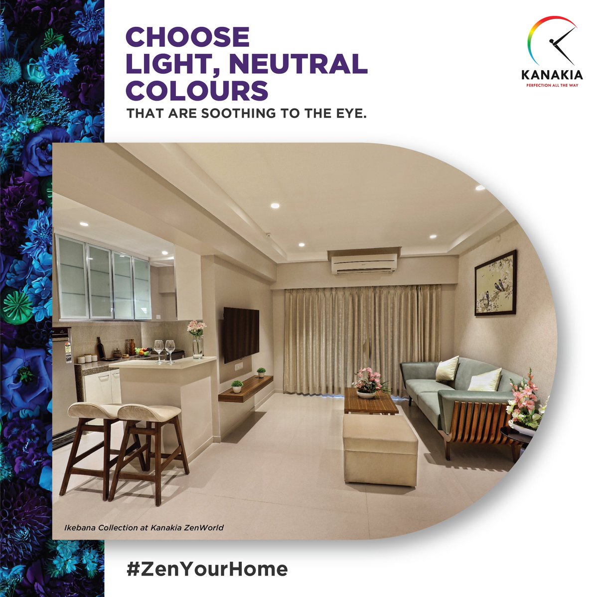 kanakia_spaces's tweet photo. The colour that you choose sets the mood of the house! Neutral colours are perfect for a Zen Style home.
#ZenYourHome
#KanakiaSpaces #KanakiaGroup #PerfectionAllTheWay #Kanjurmarg #KanakiaZenWorld #Mumbai #RealEstateRevolution #realestate https://t.co/oU27RevhZr