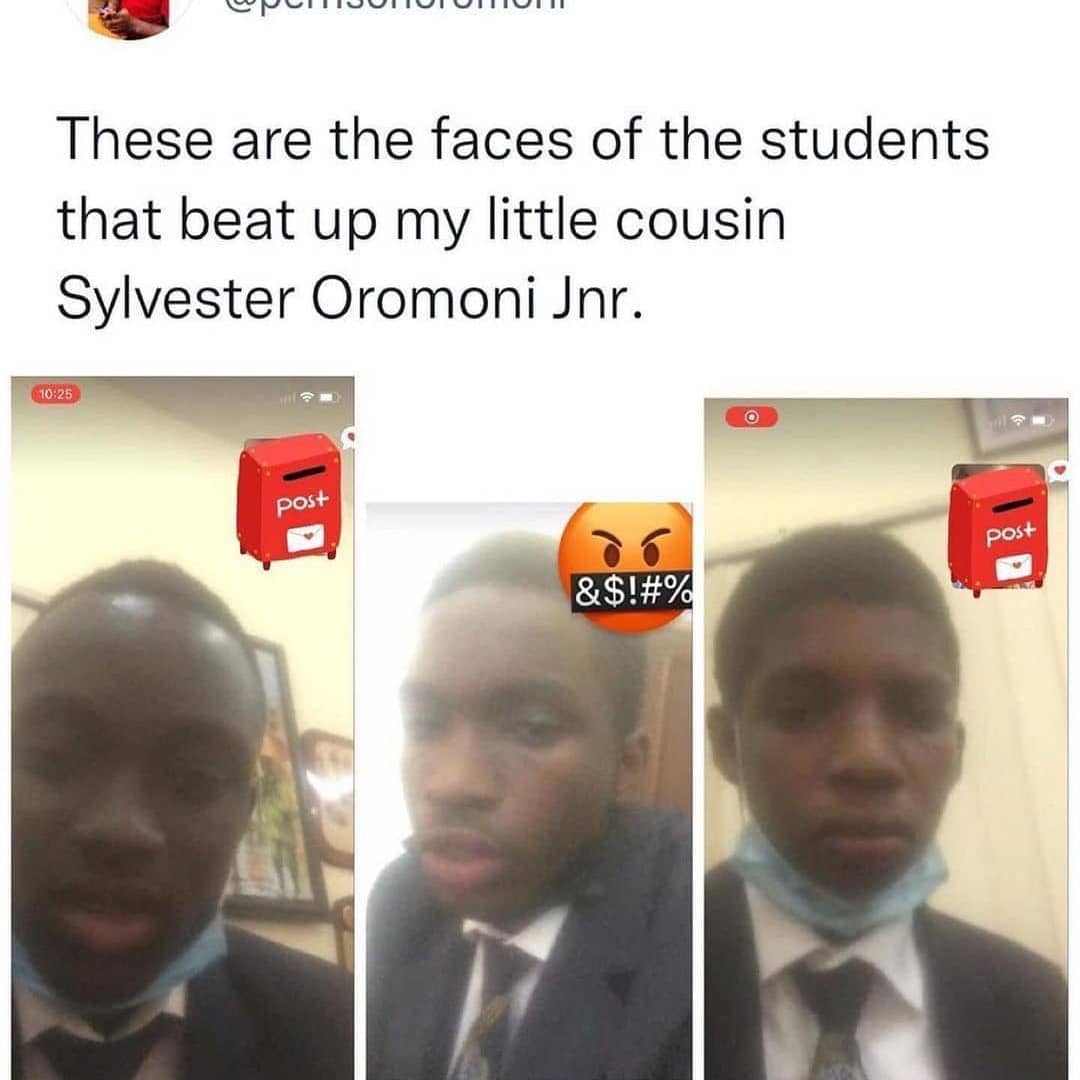 lagospostdotng's tweet photo. A friend of late Sylvester Junior gives shocking revelation of how he was allegedly beaten and the suspects on the run.

#Justiceforsylvester #RCCG #Sega #dowencollege #Dowen https://t.co/Zev49m9thN