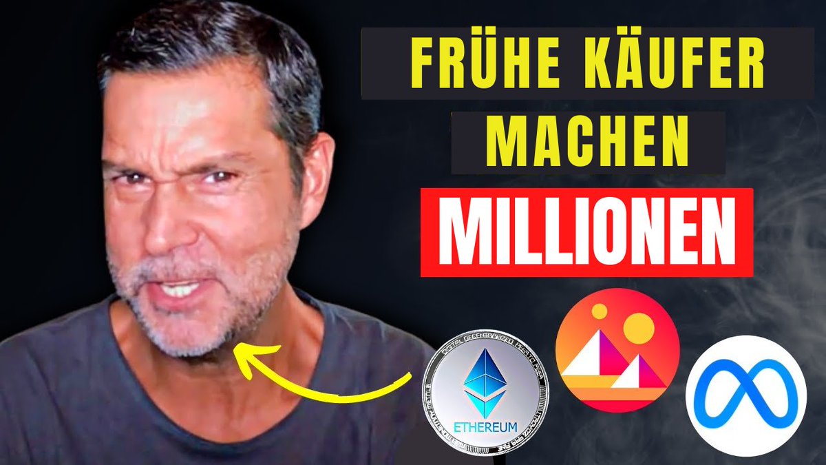 Schon das neueste Video von Raoul Pal gesehen? ✅🤑💰😍

Link zum Video:
⬇️⬇️⬇️
youtube.com/watch?v=3NdijD…

#RaoulPal #Kryptowährung #Metaverse #Krypto #Ethereum