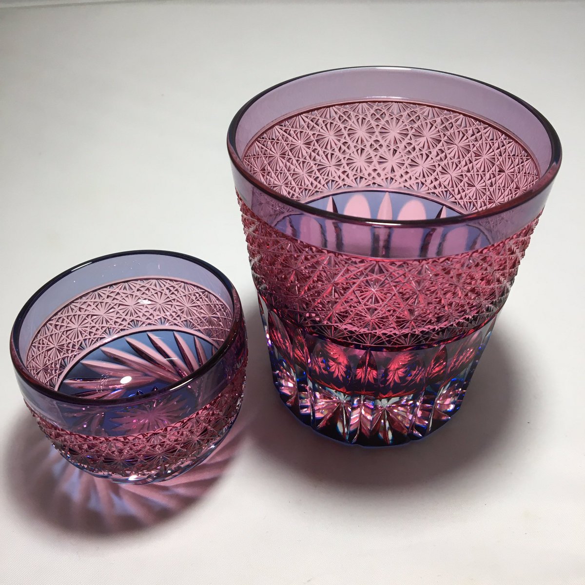 新品】門脇硝子 江戸切子 ロックグラス ペア | monsterdog.com.br