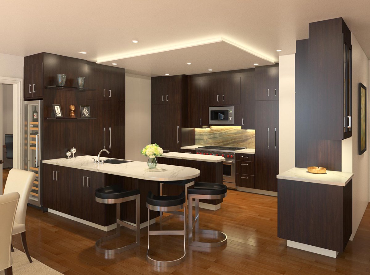 Light or dark? I can create 3D visuals to help you decide. #ArchViz #construction #architecturedesign #architects #interiordesign #residentialdesign #kitchendesign #housedesign #kitchenandbath #remodeling #bathroom