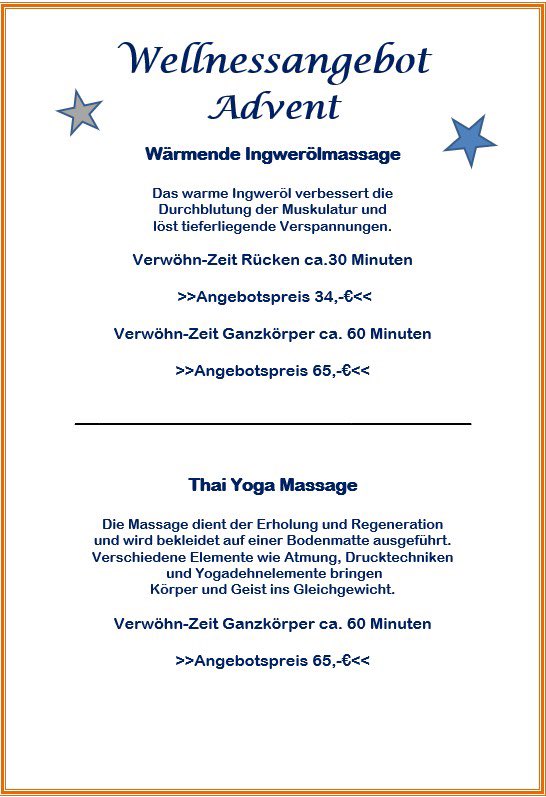 Primaurlaub's tweet photo. Adventszeit‼️Zeit mal an sich zu denken. Jetzt Termin sichern unter 02984560 https://t.co/U0HmYR9gzb #hotelhauswiesengrund #braunshausen #advent #sauerland #wellness #massage #verwöhnen https://t.co/i2fFoVVjlp