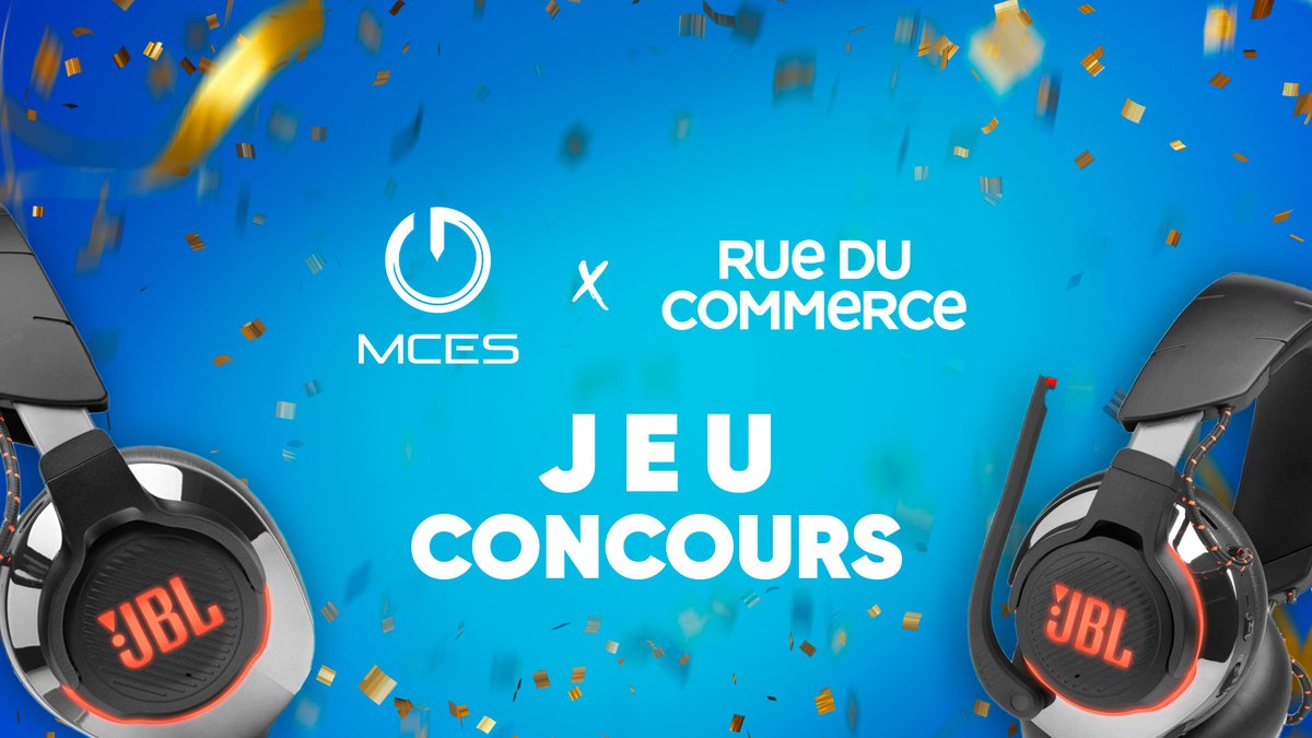 MCES_officiel's tweet photo. 🎁 JEU CONCOURS 🎁

Aujourd'hui c'est pas un cadeau mais deux cadeaux qu'on vous offre aujourd'hui !
  
Pour participer et tenter de gagner un casque JBL QUANTUM 800 :
- follow @rueducommerce et @MCES_officiel 
- RT le tweet
- Commente avec #MCESregale

Tirage au sort Lundi 19h ! https://t.co/wrOAPbo4oD