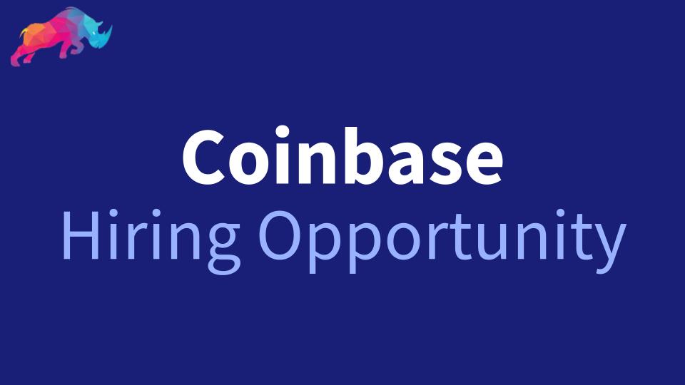 rhinocryptohr's tweet photo. Opportunities available @coinbase. Kindly take advantage and #RT for somebody !

Business Operations &amp; Strategy Associate (Remote - USA)  
https://t.co/FzMJjBAapU

#nowhiring #cryptojobs #JobSeekers #hiring #rhinodaohr #blockchain #investmentbanking https://t.co/4MidizCw4o