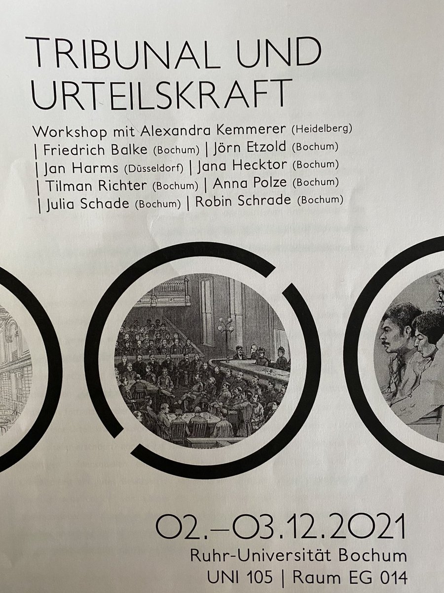 Seit gestern spannende (virtuelle) Diskussionen⁩ ⁦<a href="/Das_Dok/">Das Dokumentarische</a>⁩ ⁦<a href="/ruhrunibochum/">Ruhr-Universität Bochum</a>⁩ - über Klimaklagen, den NSU-Komplex, Karl Kraus, #freebritney, r/KarmaCourt, <a href="/Reddit/">Reddit, Inc.</a>, über das Theatrale am / im Gericht, und immer wieder auch über Texte von Cornelia Vismann.