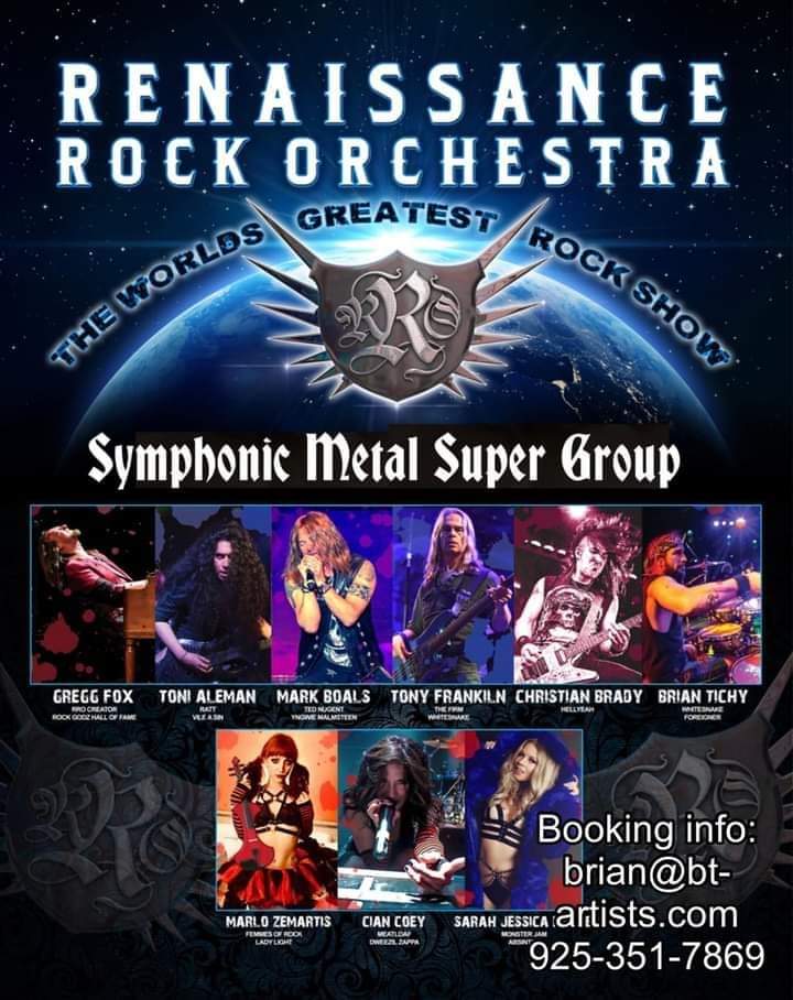 So Excited To Share and Post 
I've been Working with,Promoting and Representing Las Vegas,NV Symphonic Metal Band/Production Band,
Renaissance Rock Orchestra 
9 months today.
