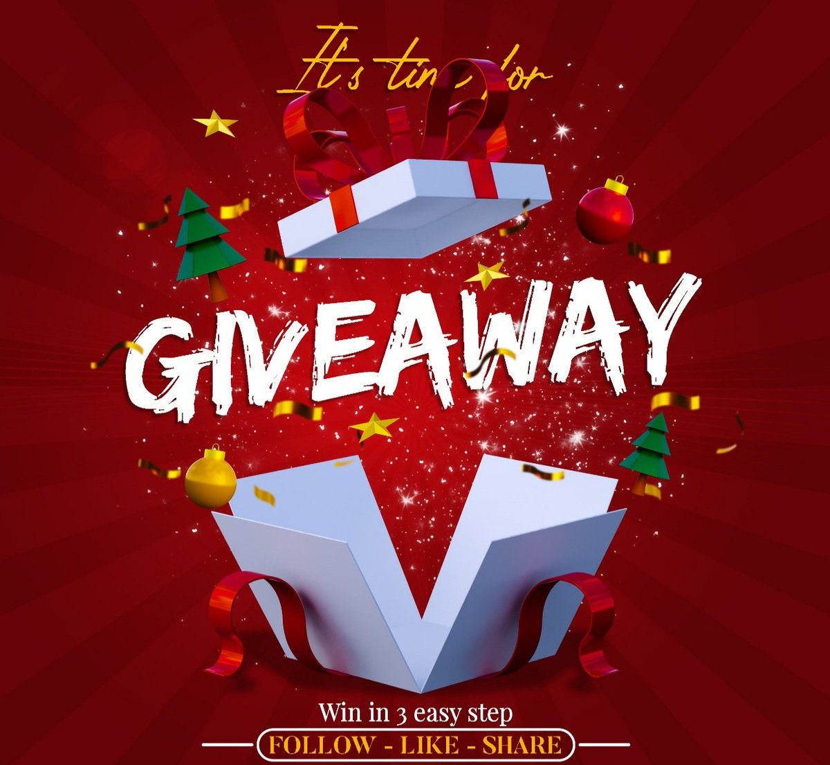 Cryptocash305's tweet photo. Christmas Giveaway.🎄🎁🎅

🇬🇧Hello guys, Christmas is just around the corner and we want to help you get into the festive spirit. We're giving all our community/members the chance to win nice gifts! https://t.co/j0NDJNltpr